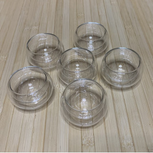 Чайные пиалы для чая с двойными стенками 45 мл 6 шт